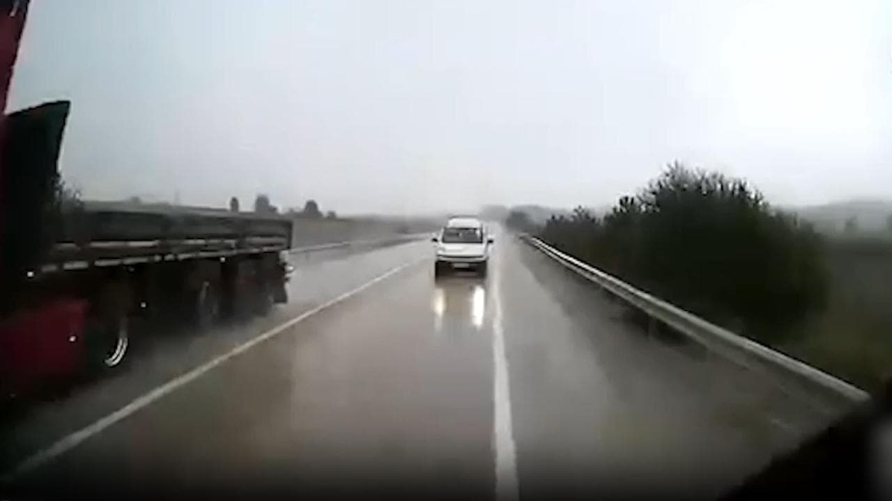 Safranbolu'da Tehlikeli Sollama Kamerada